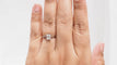 Bague 53.5 Bague solitaire en or blanc et diamants taille baguette 58 Facettes 32845