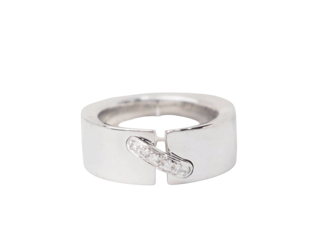 Bague 45 Chaumet - Bague Lien en or blanc 18k et diamants 58 Facettes 30880