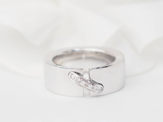 Bague 45 Chaumet - Bague Lien en or blanc 18k et diamants 58 Facettes 30880