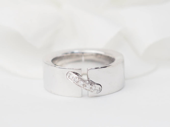 Bague 45 Chaumet - Bague Lien en or blanc 18k et diamants 58 Facettes 30880