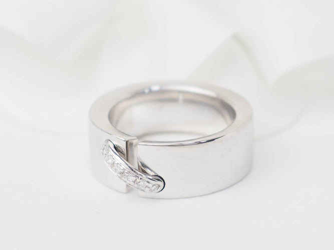 Bague 45 Chaumet - Bague Lien en or blanc 18k et diamants 58 Facettes 30880