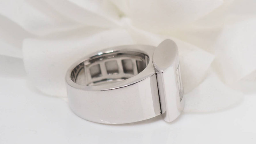 Bague 52 Chopard Happy Diamonds - Bague en or blanc et diamants 58 Facettes 31060