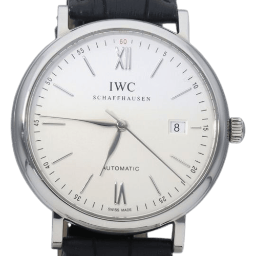 Montre IWC Portofino - Montre automatique en acier 58 Facettes MT46864