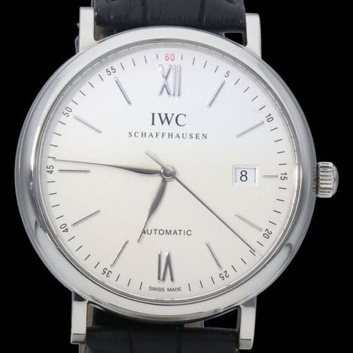 Montre IWC Portofino - Montre automatique en acier 58 Facettes MT46864