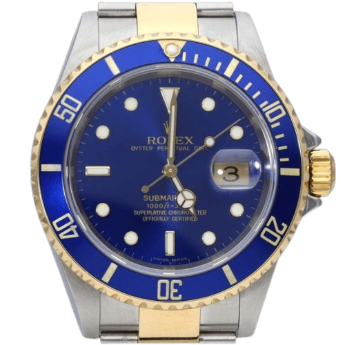 Montre Rolex Submariner Date - Montre en or jaune et acier 58 Facettes MT46875