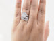 Bague 55 Bague en or blanc et diamants 58 Facettes 33085