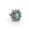 Bague en or jaune avec diamants et émeraude 58 Facettes 377/26 F