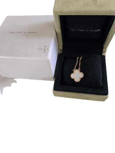 Collier Van Cleef & Arpels Vintage Alhambra - Collier en or jaune et nacre 58 Facettes jnci46