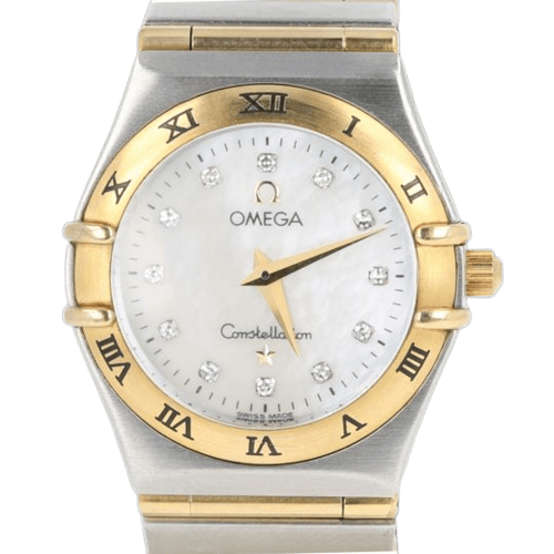 Omega Constellation - Damenuhr aus Gelbgold und Stahl 