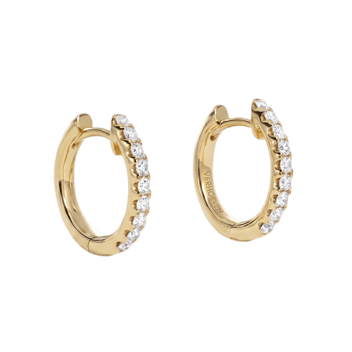 Boucles d'oreilles Boucles d'oreilles créoles en or jaune et diamants 58 Facettes OC-66300089