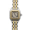 Montre Cartier Panthère - Montre PM 2 rangs en or jaune et acier 58 Facettes 260139R
