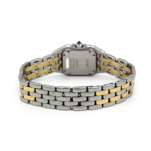 Montre Cartier Panthère - Montre PM 2 rangs en or jaune et acier 58 Facettes 260139R