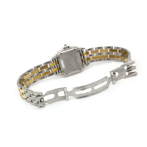Montre Cartier Panthère - Montre PM 2 rangs en or jaune et acier 58 Facettes 260139R