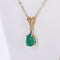 Pendentif Pendentif en or jaune 14 ct avec émeraude et diamant 58 Facettes P002
