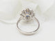 Bague 52 Bague entourage en or blanc, saphir de Ceylan et diamants 58 Facettes 33229