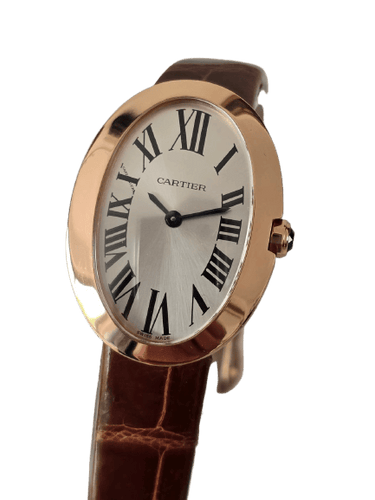 Montre Cartier Baignoire - Montre en or rose 58 Facettes 1