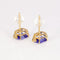Boucles d'oreilles Royal Twilight - Boucles d'oreilles en or jaune, tanzanites et diamants 58 Facettes E021