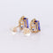 Boucles d'oreilles Royal Twilight - Boucles d'oreilles en or jaune, tanzanites et diamants 58 Facettes E021