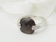 Bague 53 Bague en or blanc, quartz fumé et diamants 58 Facettes 33304