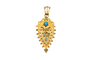Pendentif Pendentif ancien en or jaune, turquoises et perles 58 Facettes 12203
