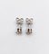 Boucles d'oreilles Puces d'oreilles vintage en or blanc et diamants cognac 58 Facettes A07310