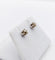 Boucles d'oreilles Puces d'oreilles vintage en or blanc et diamants cognac 58 Facettes A07310
