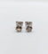 Boucles d'oreilles Puces d'oreilles vintage en or blanc et diamants cognac 58 Facettes A07310
