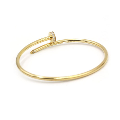 Bracelet Cartier Juste un Clou - Bracelet PM en or jaune et diamants 58 Facettes 260147R