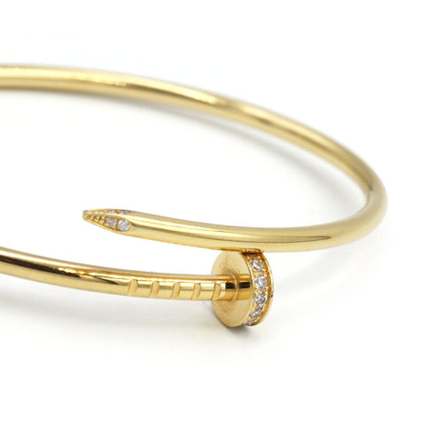 Bracelet Cartier Juste un Clou - Bracelet PM en or jaune et diamants 58 Facettes 260147R