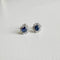 Boucles d'oreilles Snowflake - Boucles d'oreilles en or blanc 18K, diamants et saphirs 58 Facettes GER1021WG