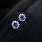 Boucles d'oreilles Snowflake - Boucles d'oreilles en or blanc 18K, diamants et saphirs 58 Facettes GER1021WG