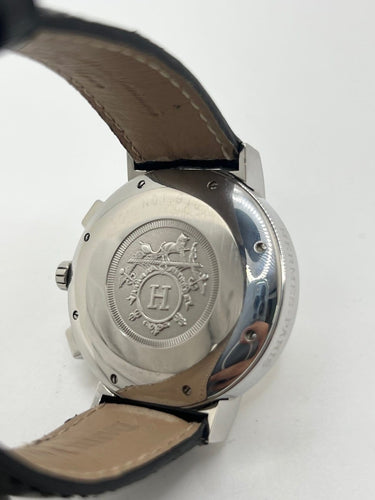 Montre Hermès Nomade - Montre chronographe en acier 58 Facettes 1923