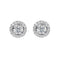 Boucles d'oreilles Embrace - Boucles d'oreilles halo en or blanc 18K et diamants 58 Facettes GER1352WG