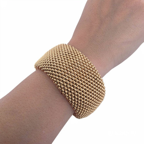 Bracelet Bracelet en or jaune 18 kt massif 58 Facettes 387/26 C