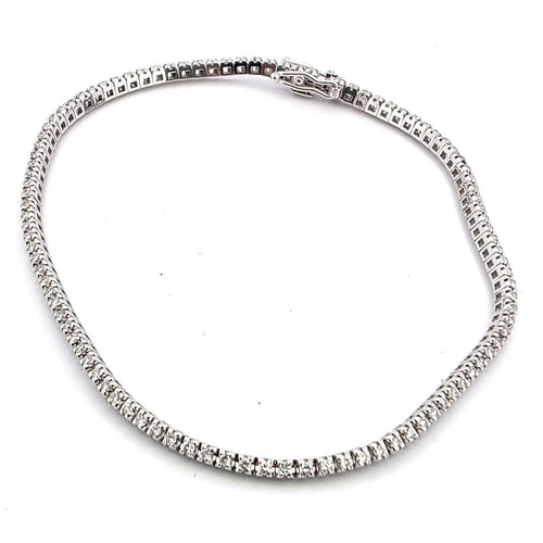 Bracelet Bracelet tennis en or blanc 18 kt avec diamants 58 Facettes 330/26 B