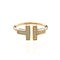 Bague 49 Tiffany & Co. T Wire - Bague en or rose, nacre et diamants 58 Facettes wir29b9tpm