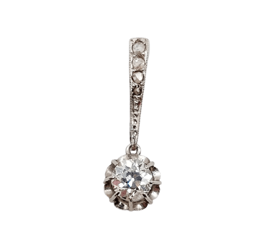 Pendentif Pendentif Art déco en platine et diamants 58 Facettes A07325