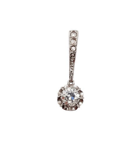 Pendentif Pendentif Art déco en platine et diamants 58 Facettes A07325