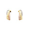 Boucles d'oreilles Cartier Trinity - Boucles d'oreilles en trois ors et diamants 58 Facettes 35638