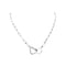 Collier Dinh Van Double Cœurs - Collier en or blanc 58 Facettes 35662