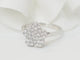 Bague 52 Bague fleur en or blanc et diamants 58 Facettes 21524