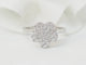 Bague 52 Bague fleur en or blanc et diamants 58 Facettes 21524