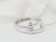 Bague 52 Fred Force 10 - Bague moyen modèle en or blanc et diamants 58 Facettes 33172