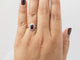 Bague 54 Bague entourage en or blanc, rubis 0,95 ct et diamants 58 Facettes 33179