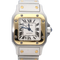 Cartier Santos Galbée - Yellow gold and steel watch 