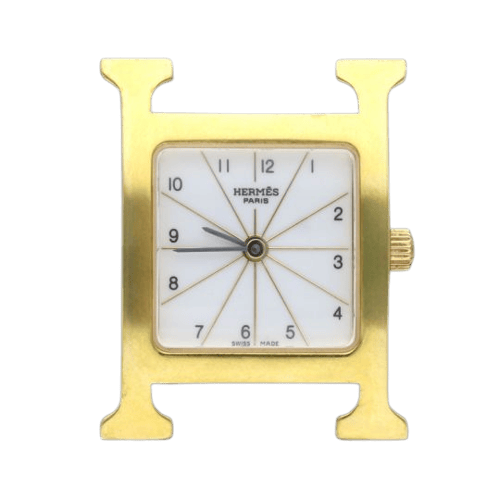 Montre Hermès Heure H - Montre femme plaqué or et acier 58 Facettes MT46938