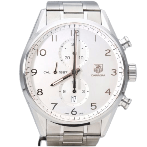 Montre TAG Heuer Carrera - Montre Calibre 1887 Chronograph en acier 58 Facettes MT46472