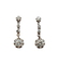 Boucles d'oreilles Dormeuses Art déco - Boucles d'oreilles en or blanc, platine et diamants 58 Facettes A07332