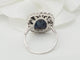 Bague 59 Pompadour - Bague en platine, saphir et diamants 58 Facettes 33307