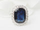 Bague 59 Pompadour - Bague en platine, saphir et diamants 58 Facettes 33307
